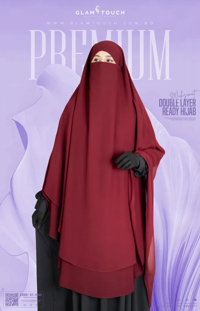 MUHSINAT DOUBLE LAYER READY HIJAB | GT-1865