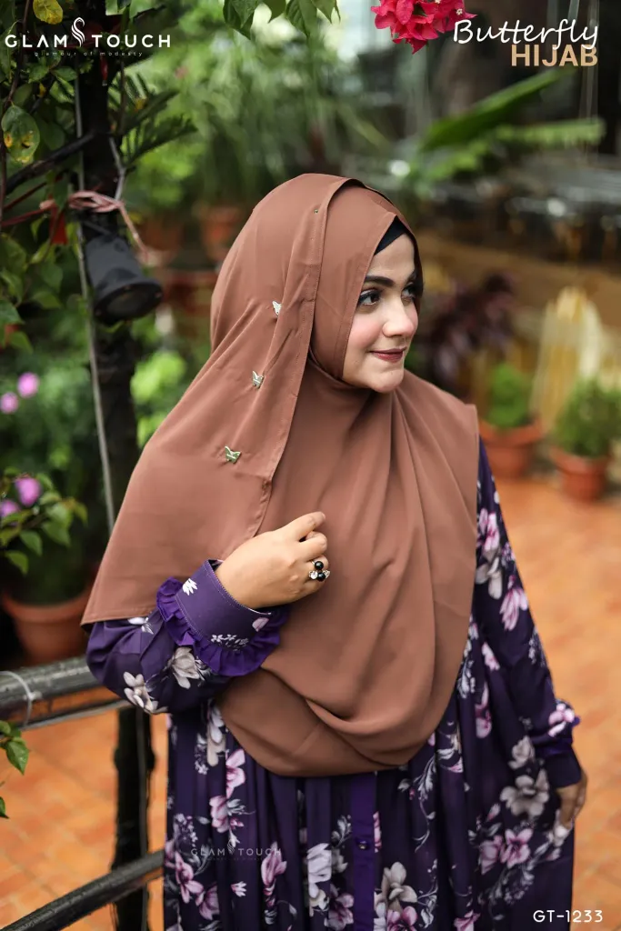 BUTTERFLY READY HIJAB | GT-1233