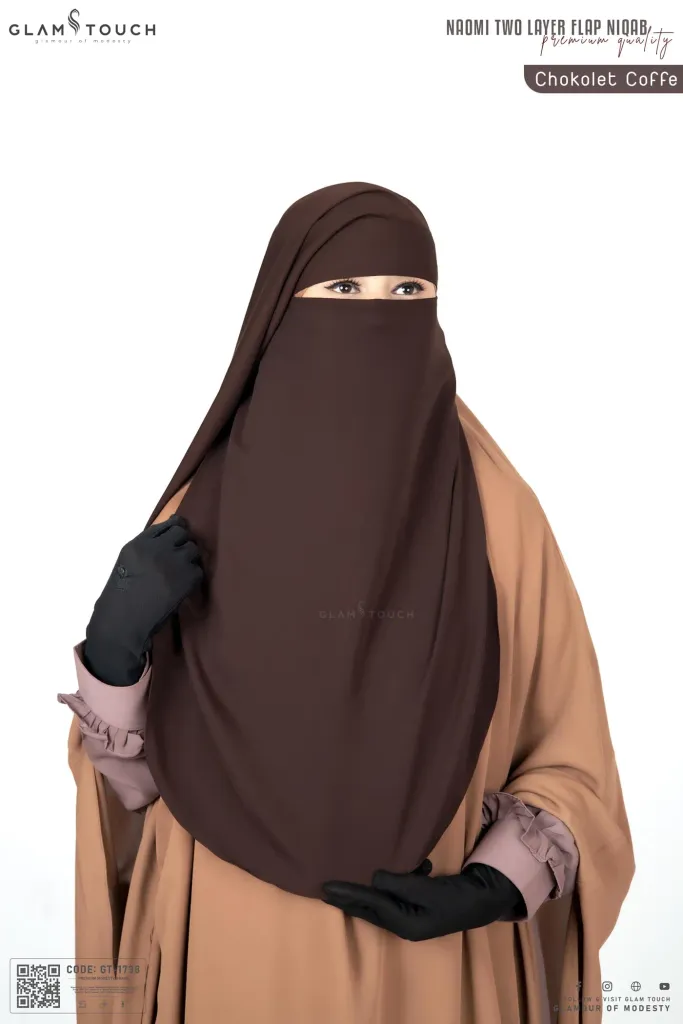 NAOMI TWO LAYER FLAP NIQAB | GT-1738