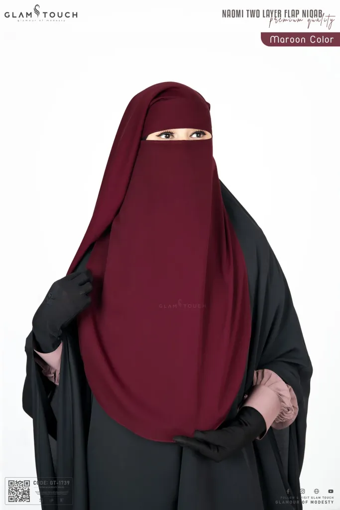 NAOMI TWO LAYER FLAP NIQAB | GT-1739
