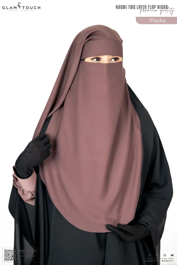 NAOMI TWO LAYER FLAP NIQAB | GT-1740