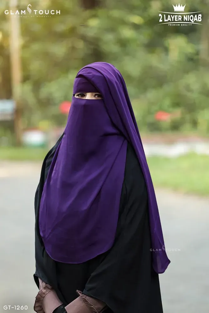 NAOMI TWO LAYER FLAP NIQAB | GT-1260