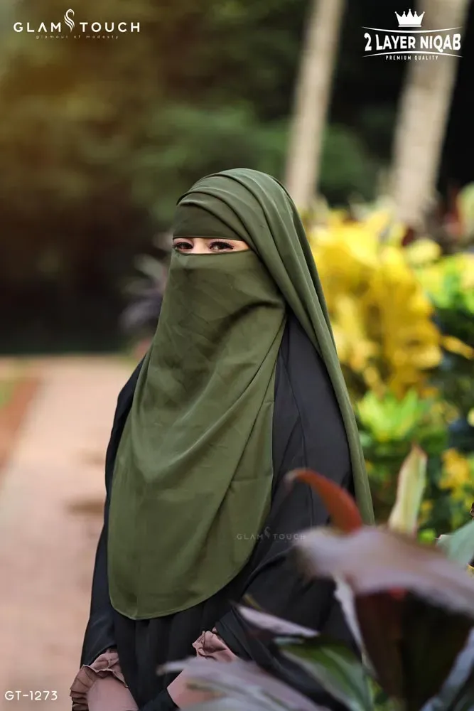 NAOMI TWO LAYER FLAP NIQAB | GT-1273