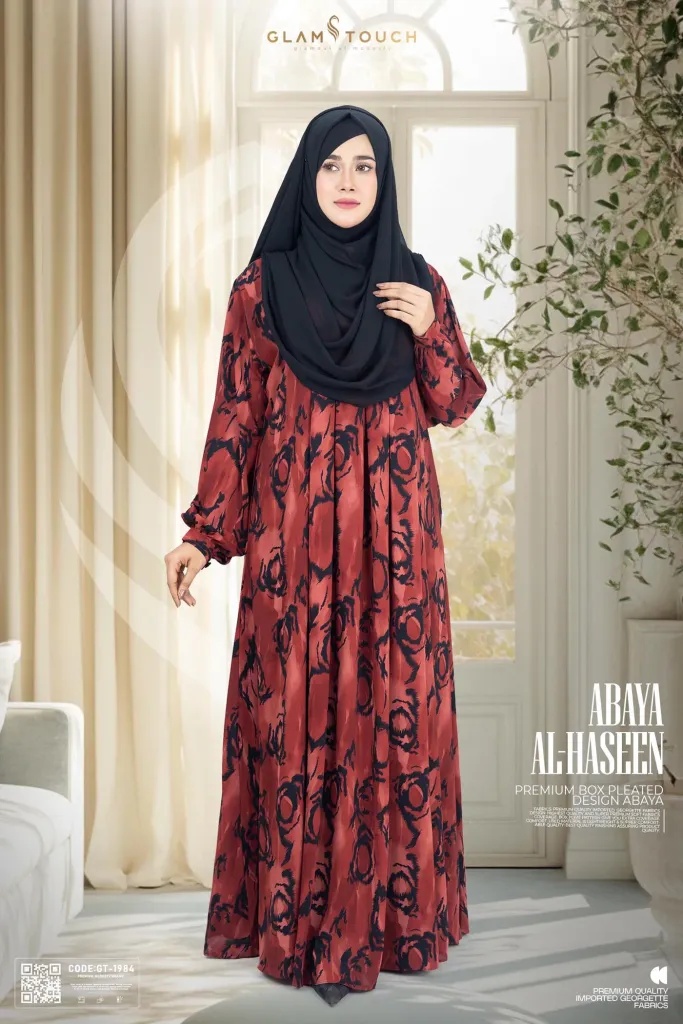 ABAYA AL-HASEEN-PREMIUM BOX PLEATED ABAYA | GT-1984