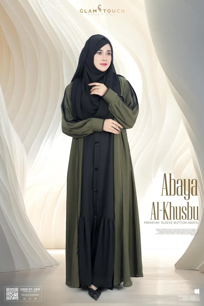 ABAYA AL-KHUSBU-SHRUG STYLE SINGLE PART ABAYA | GT-2012