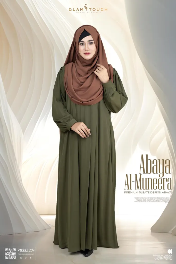 ABAYA AL-MUNEERA PREMIUM PLEATE DESIGN ABAYA | GT-1992