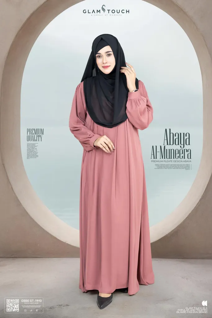 ABAYA AL-MUNEERA PREMIUM PLEATE DESIGN ABAYA | GT-1993