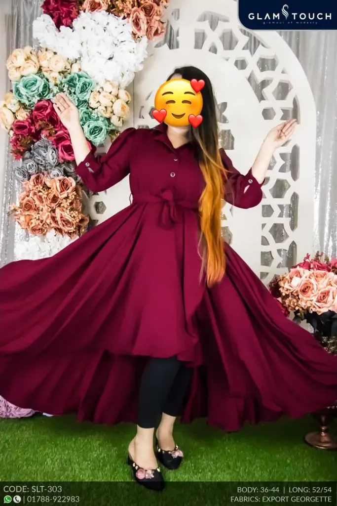 STYLISH TAIL CUT BLAZER GOWN | SLT-303