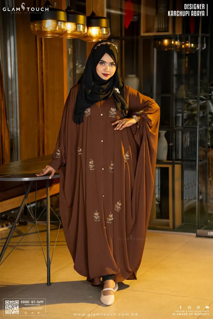LUXURY DESIGNER KARCHUPI KAFTAN ABAYA | GT-1697