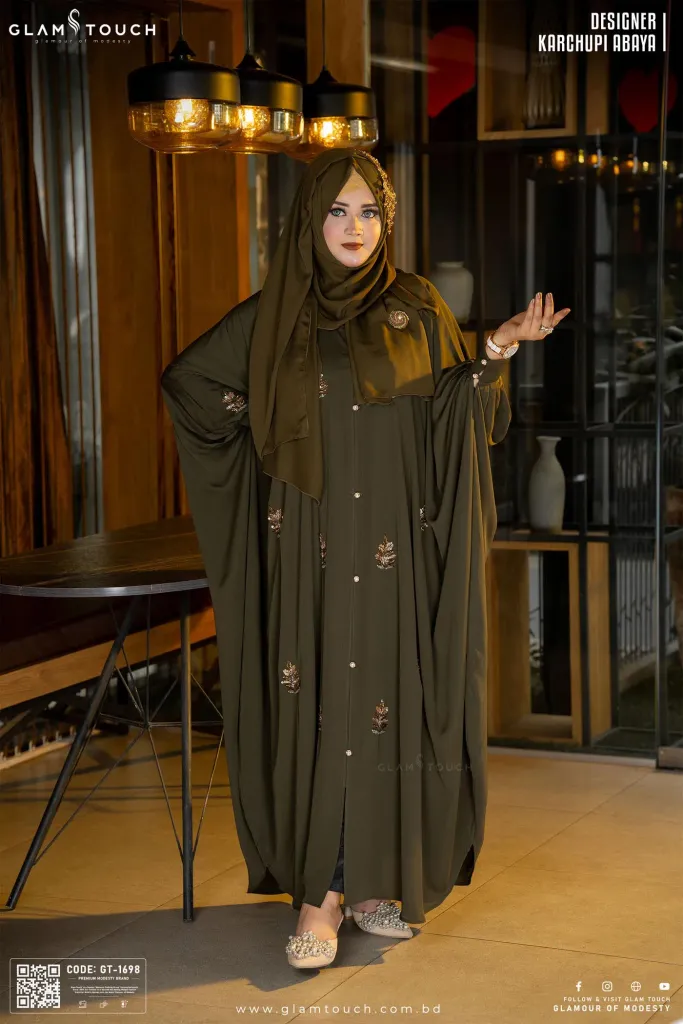LUXURY DESIGNER KARCHUPI KAFTAN ABAYA | GT-1698