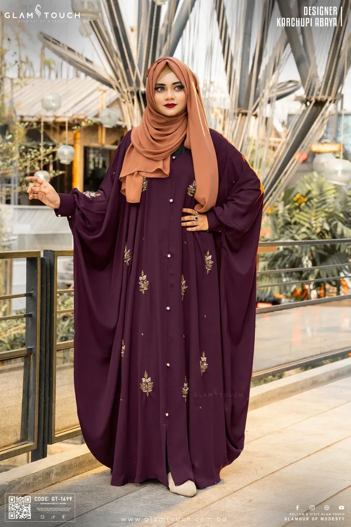 LUXURY DESIGNER KARCHUPI KAFTAN ABAYA | GT-1699