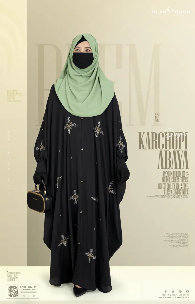 LUXURY DESIGNER KARCHUPI KAFTAN ABAYA | GT-1831