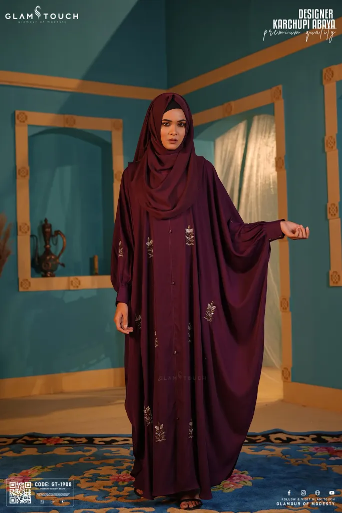 LUXURY DESIGNER KARCHUPI KAFTAN ABAYA | GT-1908