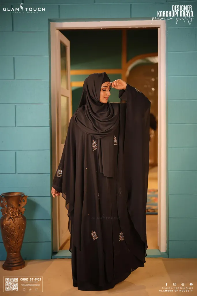 DESIGNER KARCHUPI INNER ATTACHED KAFTAN ABAYA | GT-1927