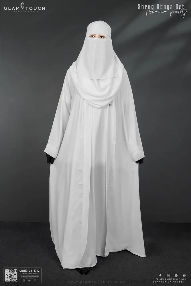 PREMIUM SHRUG ABAYA - 3 PART SET | GT-1712