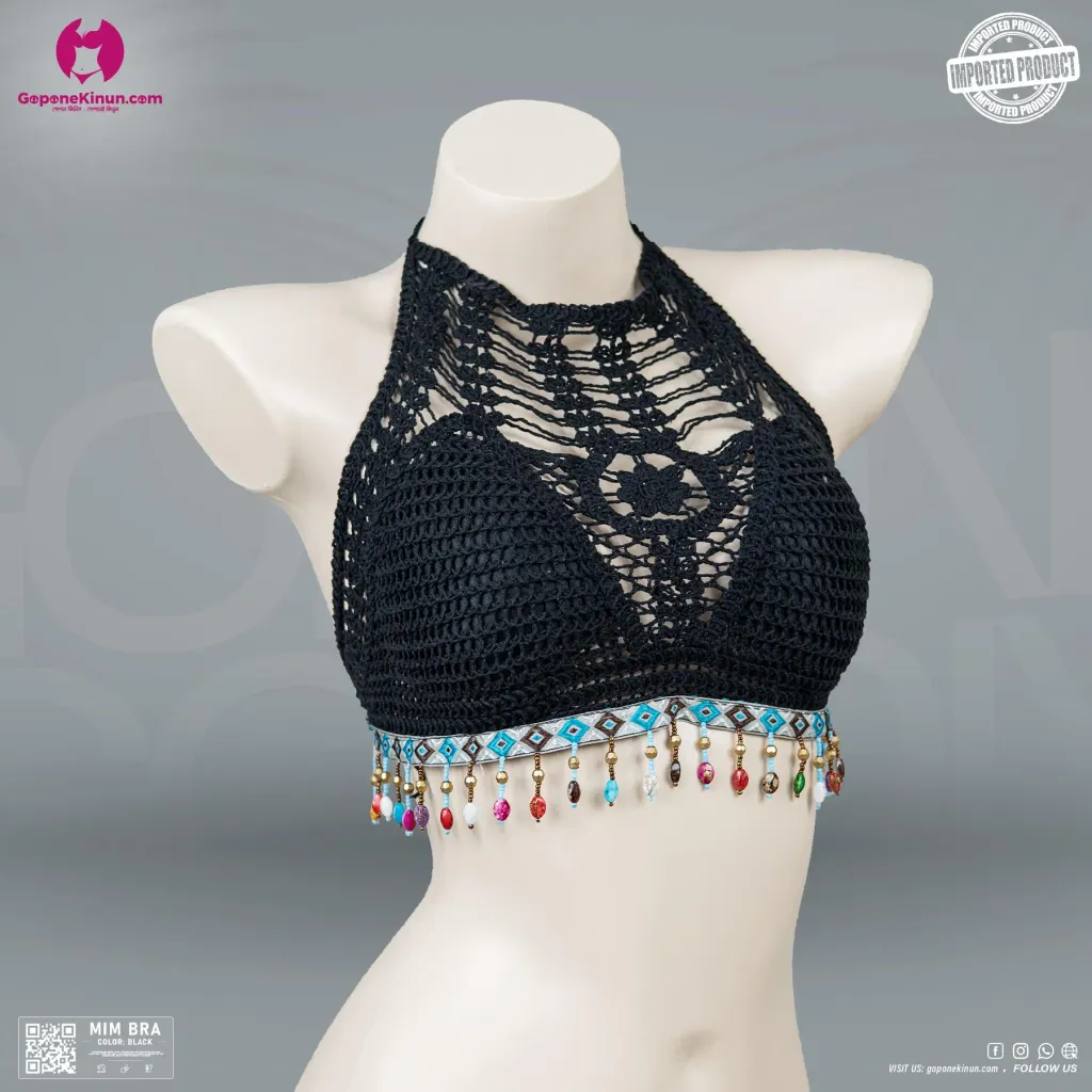 Knitted Beach Crop Tops for Summer | Mim Bra