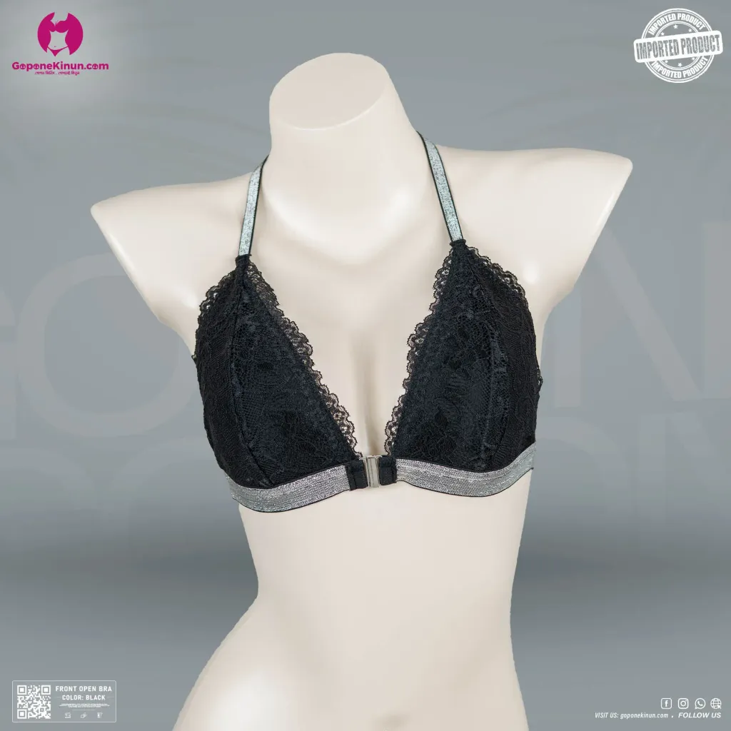 Lace Strap Classic Front Open Bra | Font Open Bra