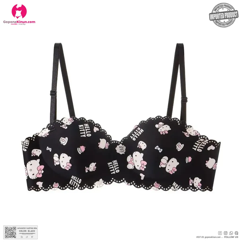 Cute Printed Light Padded Teenager Bra | Japanese Cartoon Bra