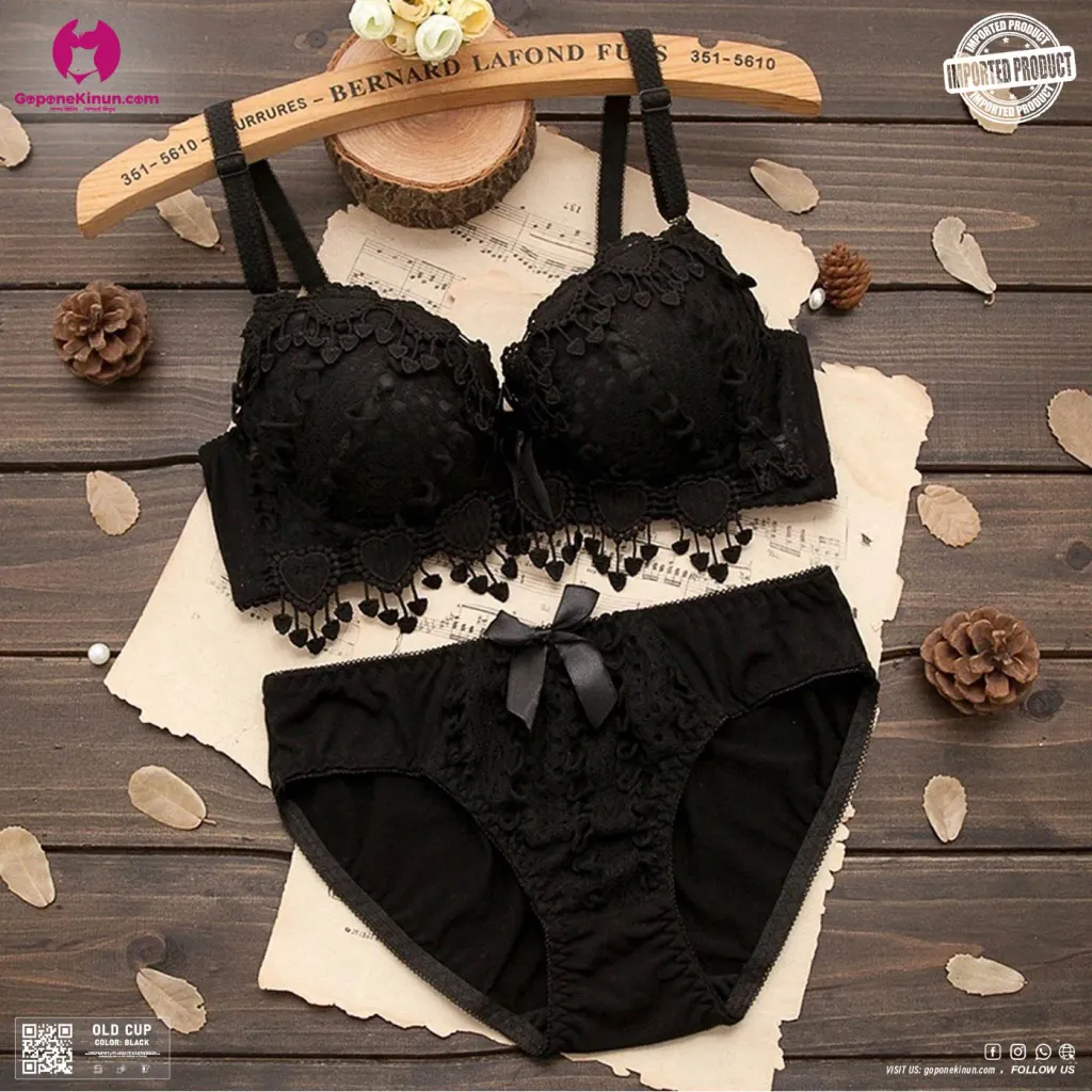 Seamless Lace Style Padded Bra Set | Old Cup