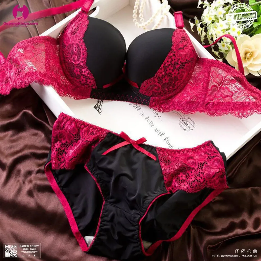 Supper Premium Lace Style Soft Padded Bra & Panty Set | Paded