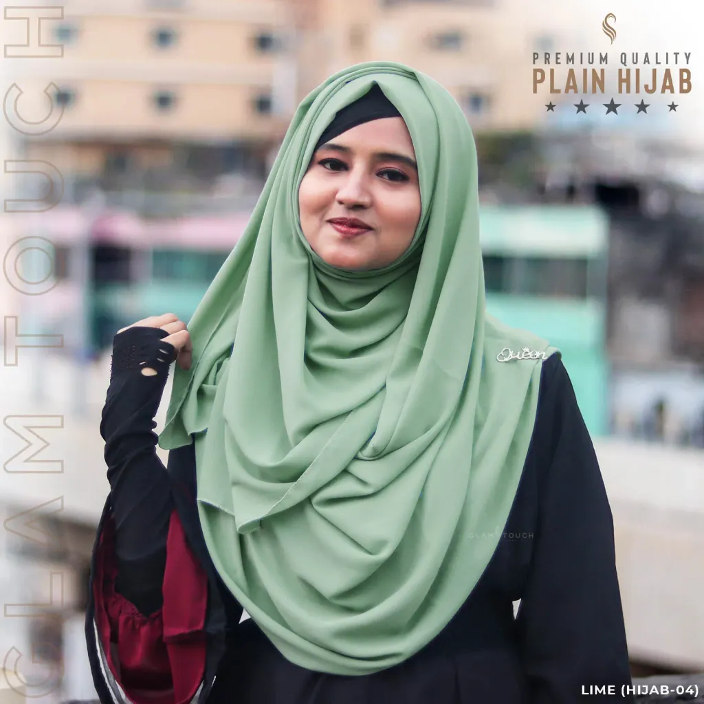 FULL COVERAGE PLAIN HIJAB | LIME