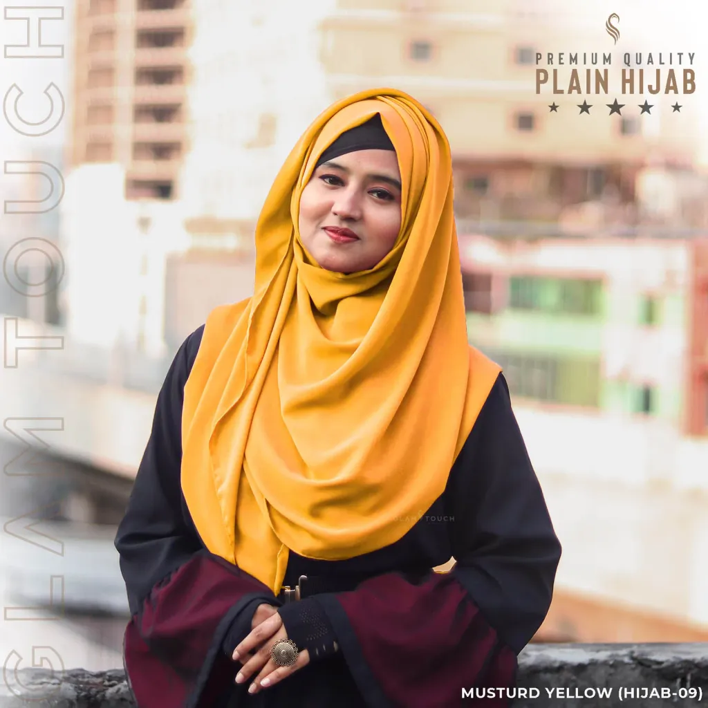 FULL COVERAGE PLAIN HIJAB | MUSTERD YELLOW