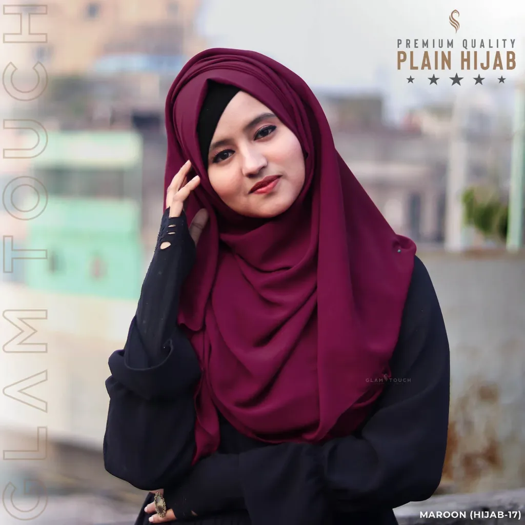 FULL COVERAGE PLAIN HIJAB | MAROON