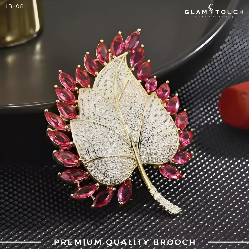 Elegant Leaf Brooch | HB-08