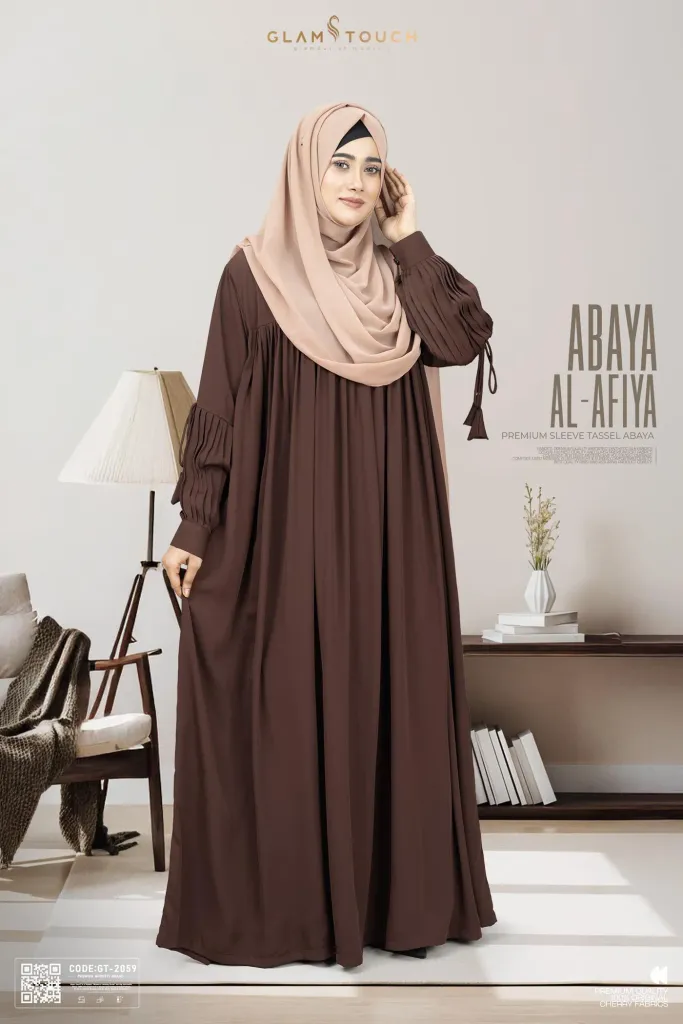 ABAYA AL-AFIYA SLEEVE TASSEL ABAYA | GT-2059