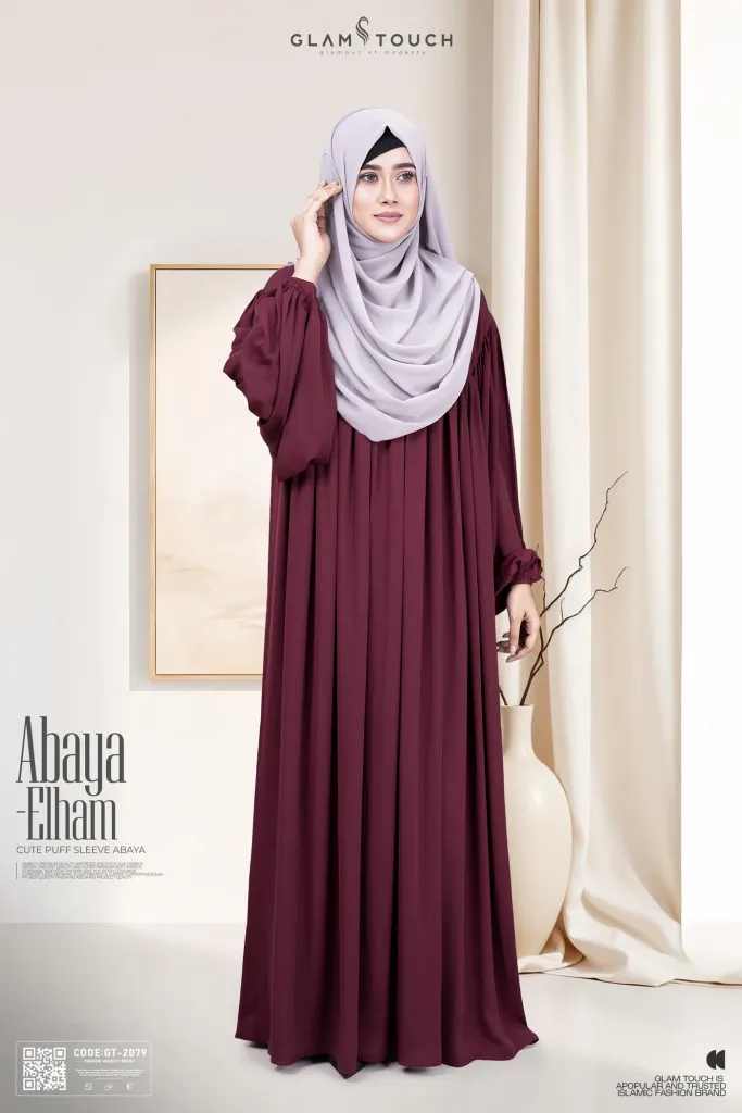 ABAYA-ELHAM CUTE PUFF SLEEVE ABAYA | GT-2079