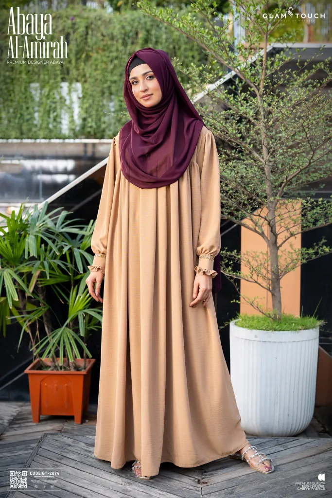 ABAYA AL‑AMIRAH PREMIUM ZIPPER NECK ABAYA | GT-2094