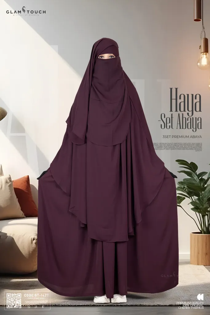 HAYA PREMIUM - 3 PART ABAYA SET  | GT-1427