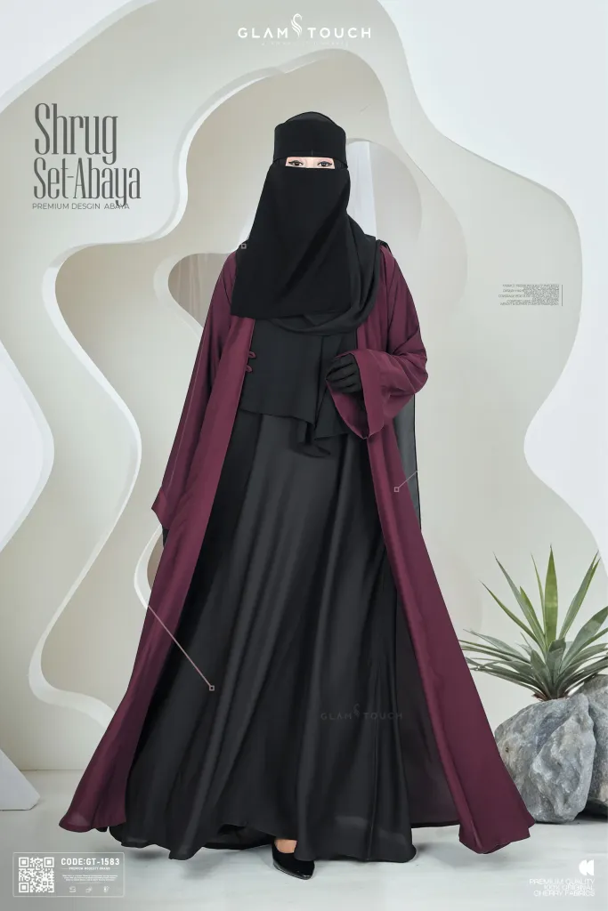 PREMIUM SHRUG ABAYA - 3 PART SET | GT-1583