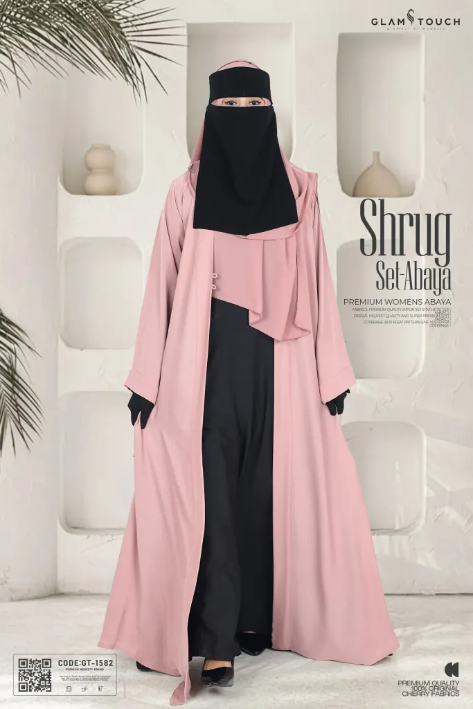 PREMIUM SHRUG ABAYA - 3 PART SET | GT-1582