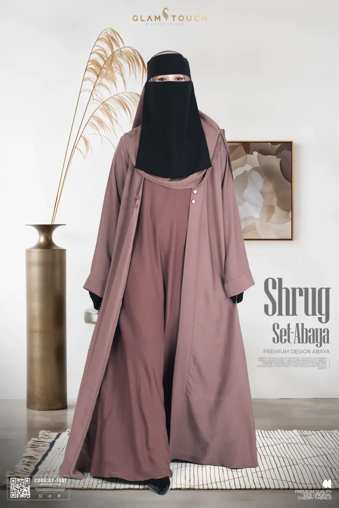 PREMIUM SHRUG ABAYA - 3 PART SET | GT-1581
