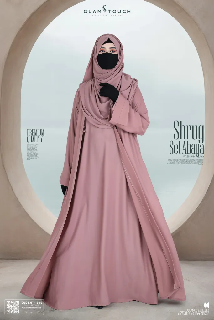PREMIUM SHRUG ABAYA - 3 PART SET | GT-1540