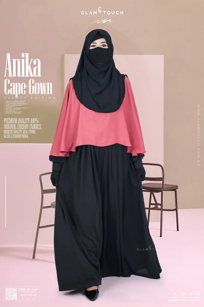 ANIKA CAPE STYLE ABAYA GOWN | GT-1483