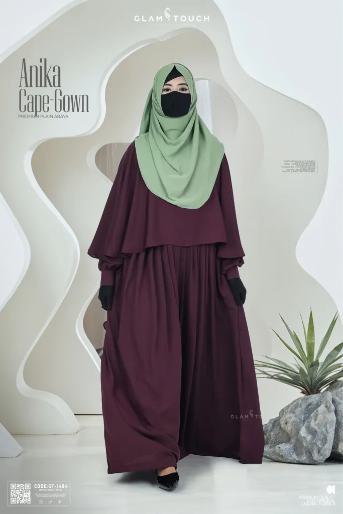 ANIKA CAPE STYLE ABAYA GOWN | GT-1484