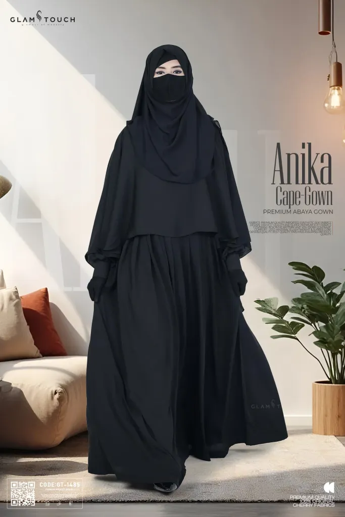 ANIKA CAPE STYLE ABAYA GOWN | GT-1485