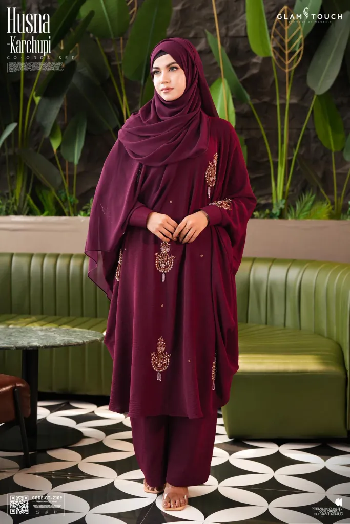 HUSNA KARCHUPI CO-ORD SET | GT-2109
