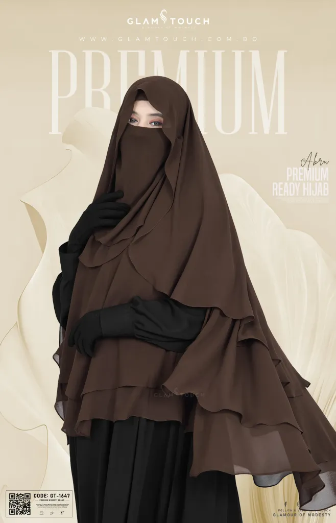 ABRU 3 LAYER HIJAB NIQAB SET | GT-1647