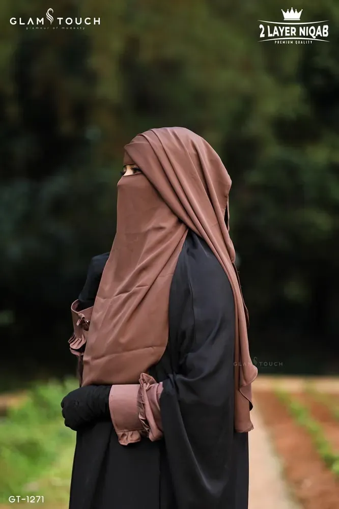 NAOMI TWO LAYER FLAP NIQAB | GT-1271