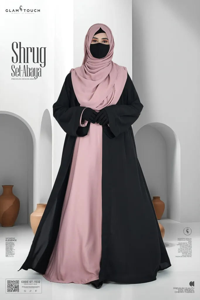 PREMIUM SHRUG ABAYA - 3 PART SET | GT-1532