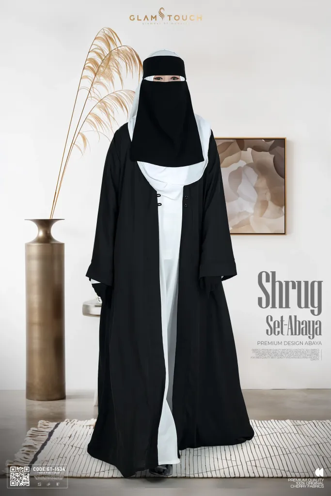 PREMIUM SHRUG ABAYA - 3 PART SET | GT-1534