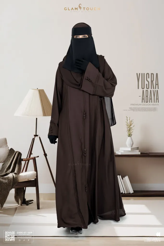 YUSRA THE LUXURY PLAIN ABAYA | GT-1619