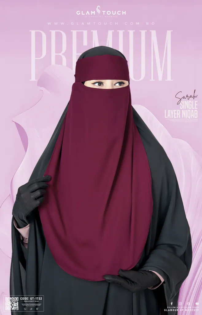 SARAH SINGLE LAYER NIQAB | GT-1732