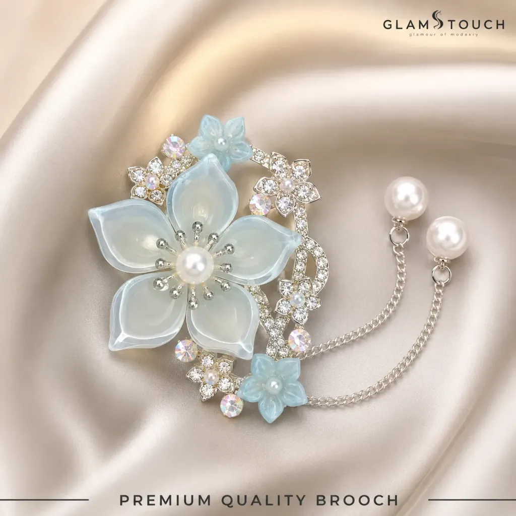 Flower Brooch Mint | HB-18