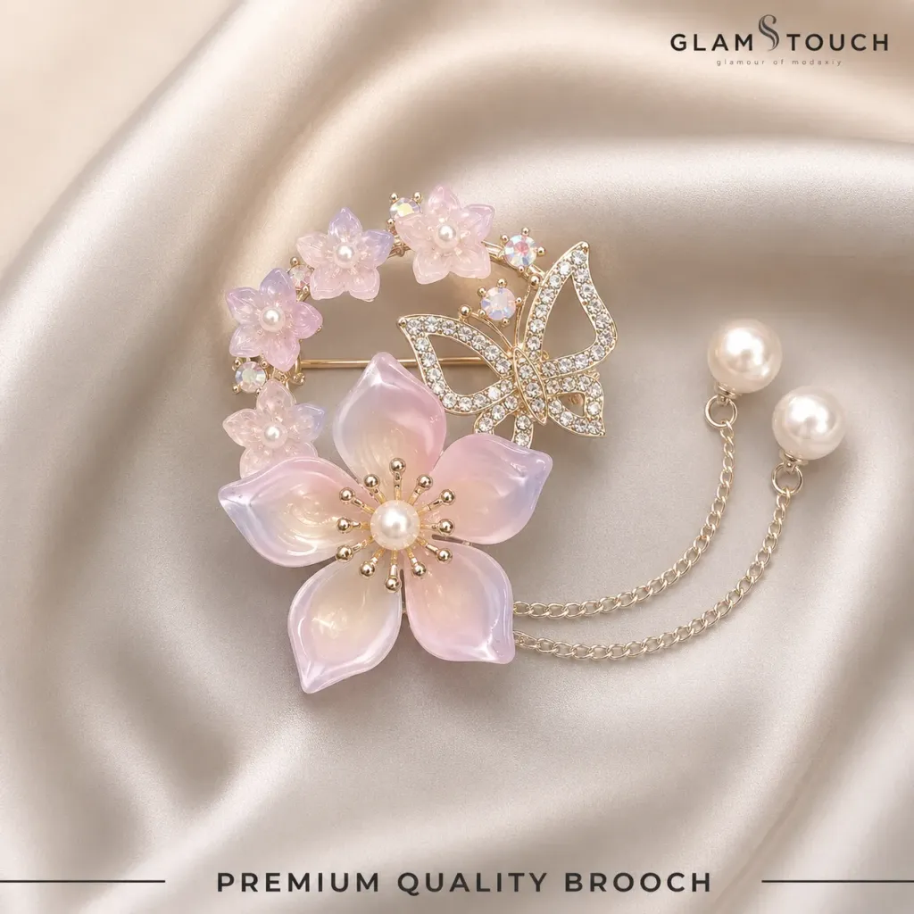 Flower Brooch Pink | HB-19
