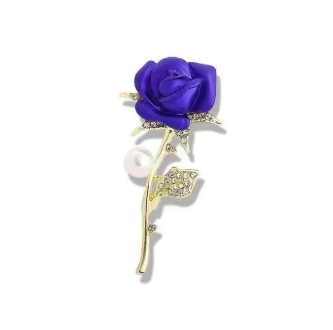 Blue Rose Brooch | HB-26