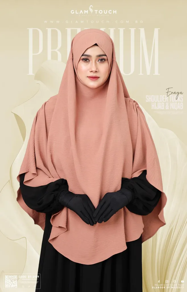 ENAYA SHOULDER TUCKS - HIJAB & NIQAB | GT-2189